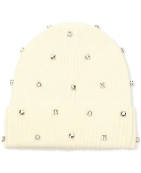 Kate Spade New York Women's Embellished Ribbed Beanie