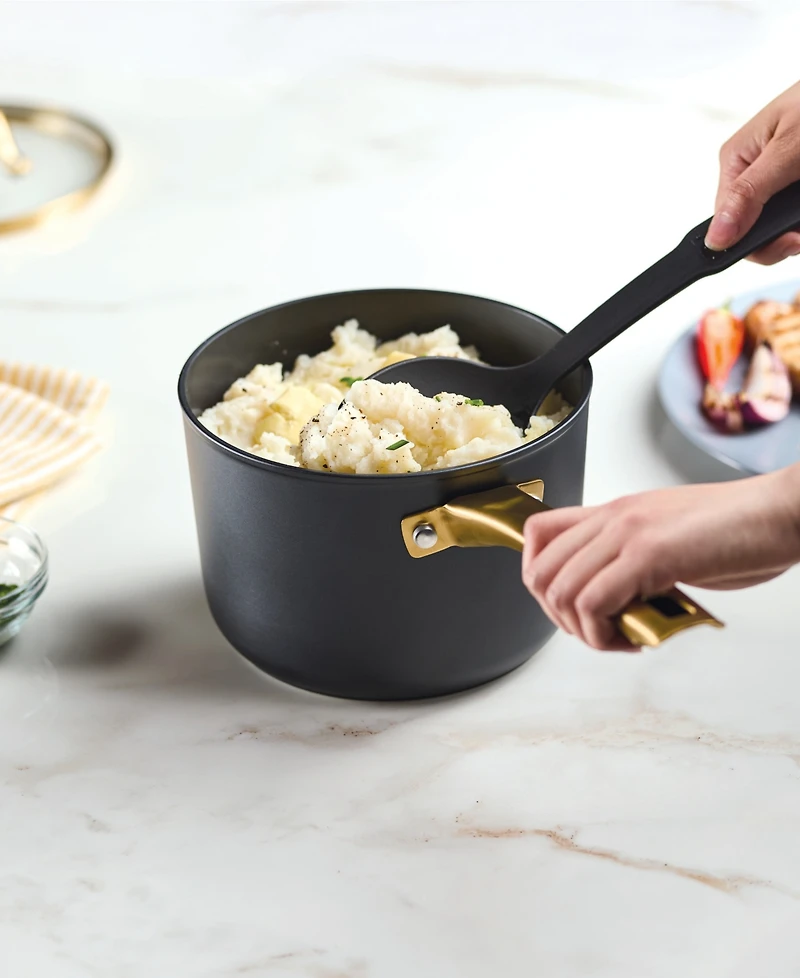 Farberware Forged Induction Ceramic Nonstick Saucepan with Lid, 3 Quart