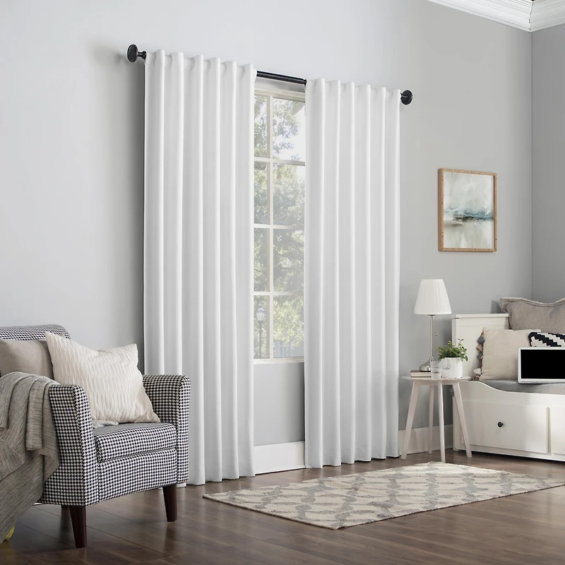 Amherst Velvet Noise Reducing Thermal Extreme 100% Blackout Back Tab Curtain Panel