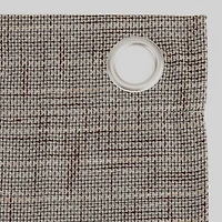 Kline Burlap Weave Thermal Extreme 100% Blackout Grommet Curtain Panel