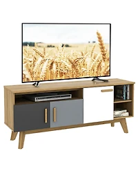 Gymax Tv Stand for TVs up to 65'' Entertainment Center Console w/ Adjustable Shelf