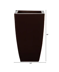 Slickblue 13" Tapered Square Metal Planter