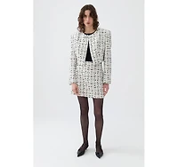 Nocturne Women's Tweed Mini Skirt