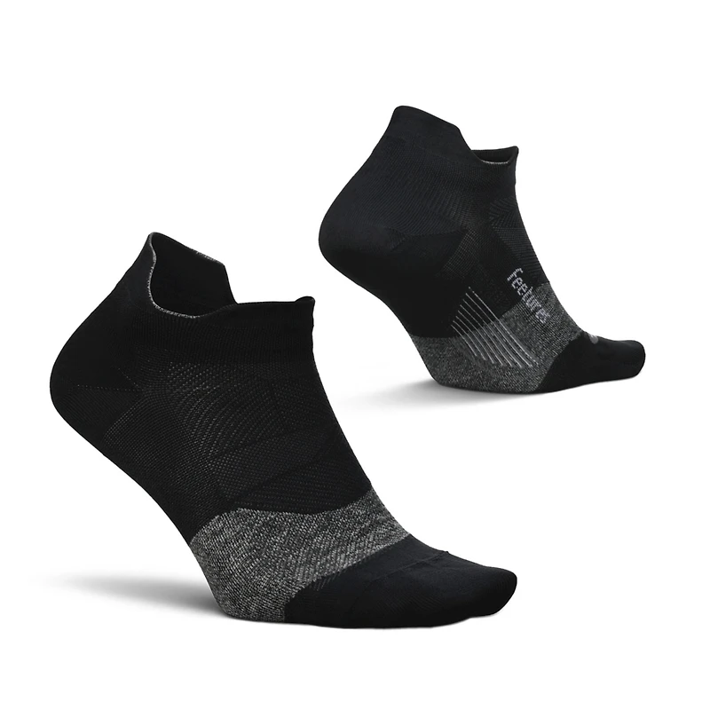 Feetures Men's Elite Ultra Light Cushion Ankle Socks - Sport Sock with Targeted Compression