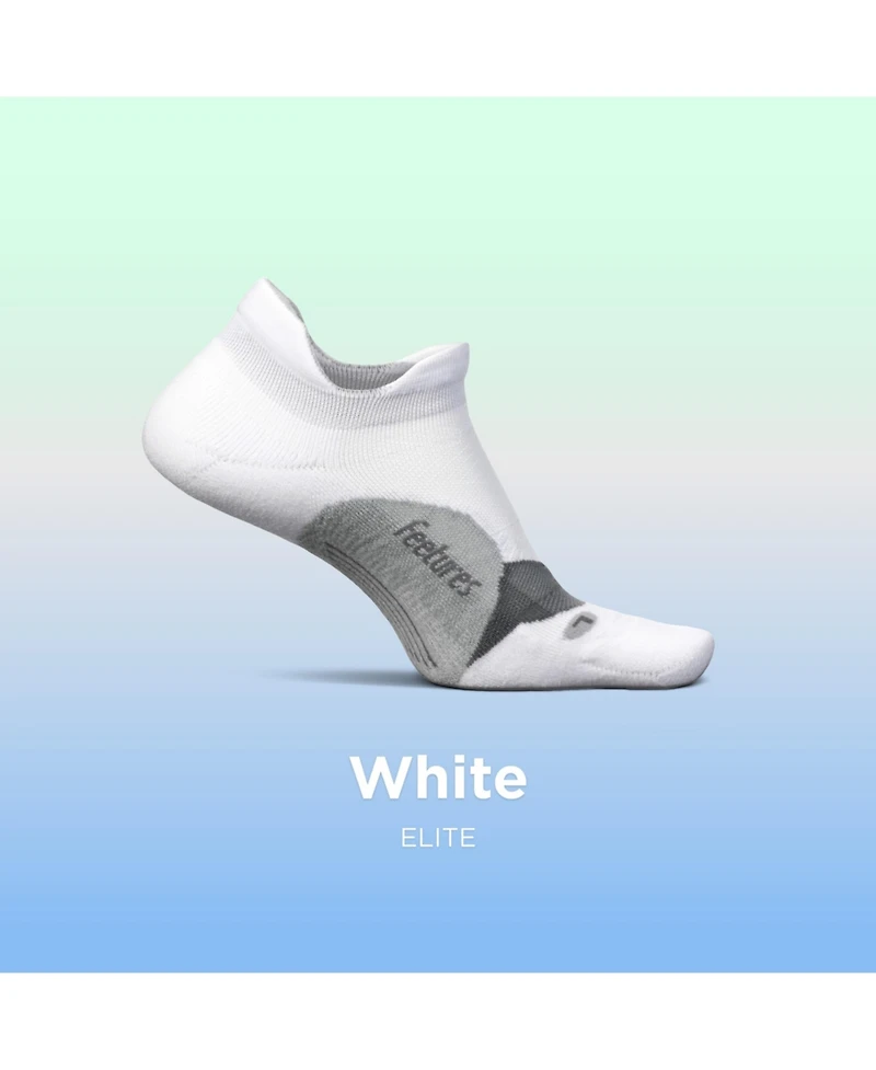 Feetures Men's Elite Light Cushion No Show Tab - Running Socks for Men & Women - Athletic Compression Socks - Moisture Wicking - Medium