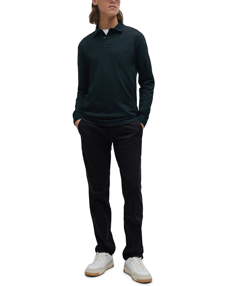 Boss by Hugo Boss Men's Stretch-Cotton Satin Slim-Fit Trousers