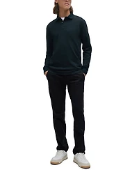 Boss by Hugo Boss Men's Stretch-Cotton Satin Slim-Fit Trousers