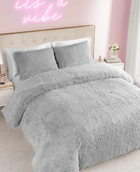 Juicy Couture Shaggy Faux Fur 2-Pc. Comforter Set, Twin/Twin Xl