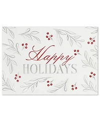 Masterpiece Studios Silver Red Holiday Holiday Boxed Cards