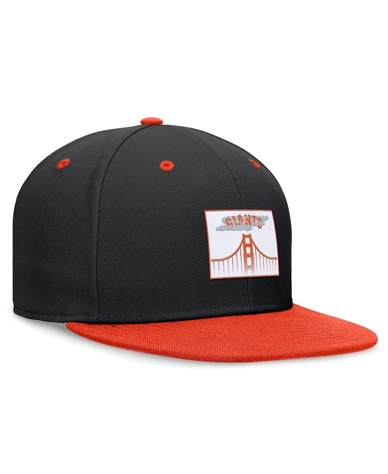 Nike Men's Black/Orange San Francisco Giants City Connect True Fitted Hat