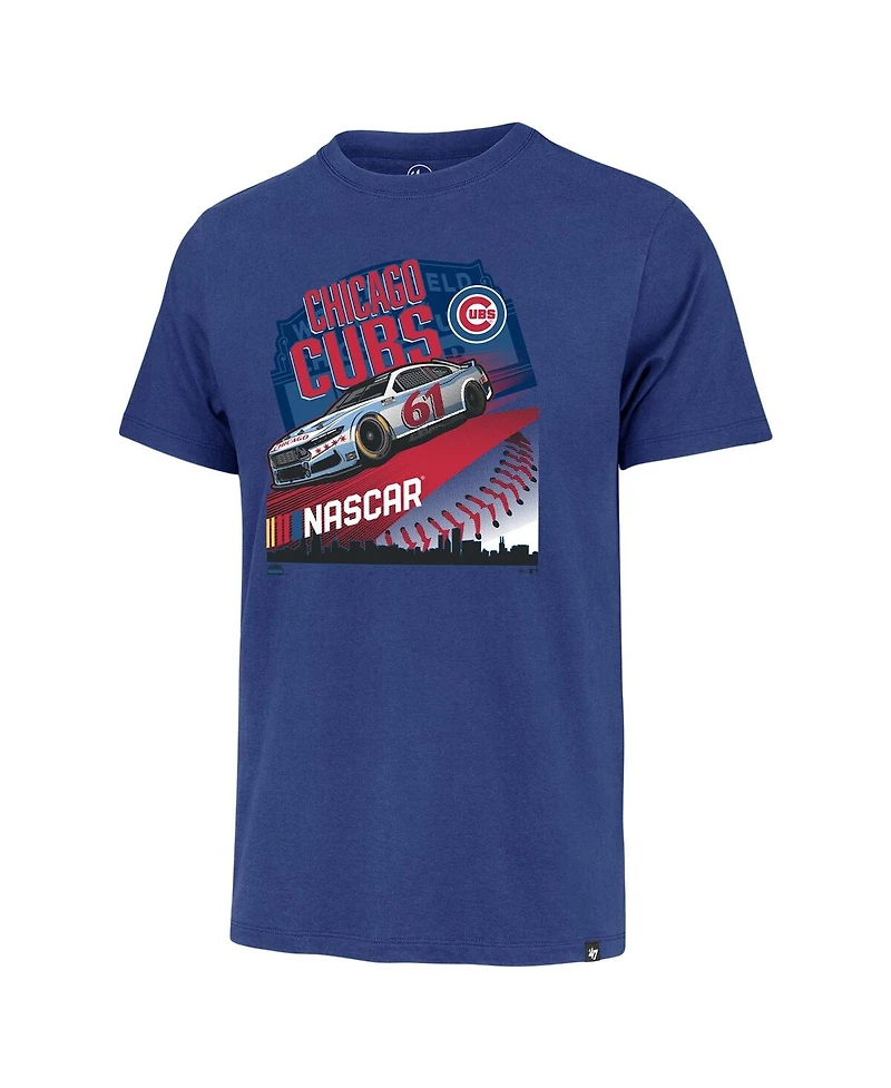 '47 Brand Men's Royal Nascar x Chicago Cubs Franklin T-Shirt