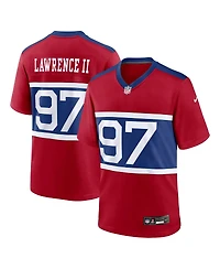 Nike Men's Dexter Lawrence Ii Century Red New York Giants Alternate Player Game Jersey