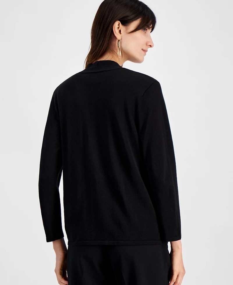 Kasper Women's Long Sleeve Cardigan Sweater, Regular & Petite