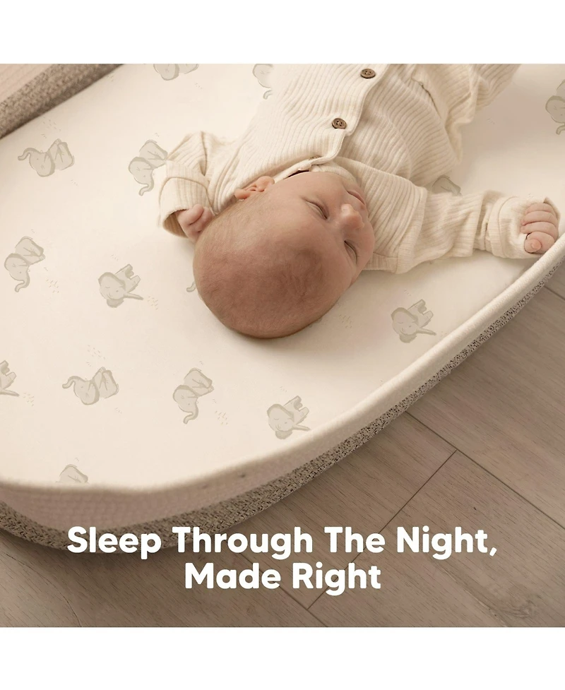 KeaBabies Bassinet Sheet for Baby Girls, Boys, 2-Pack Isla Fitted Sheets, Mattress Sheets