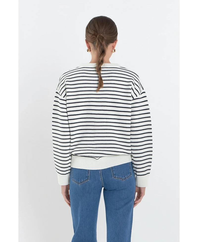 English Factory Women's Lettering Sweater