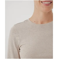Pact Women's Organic Cotton Cool Stretch Fitted Long Sleeve Tee