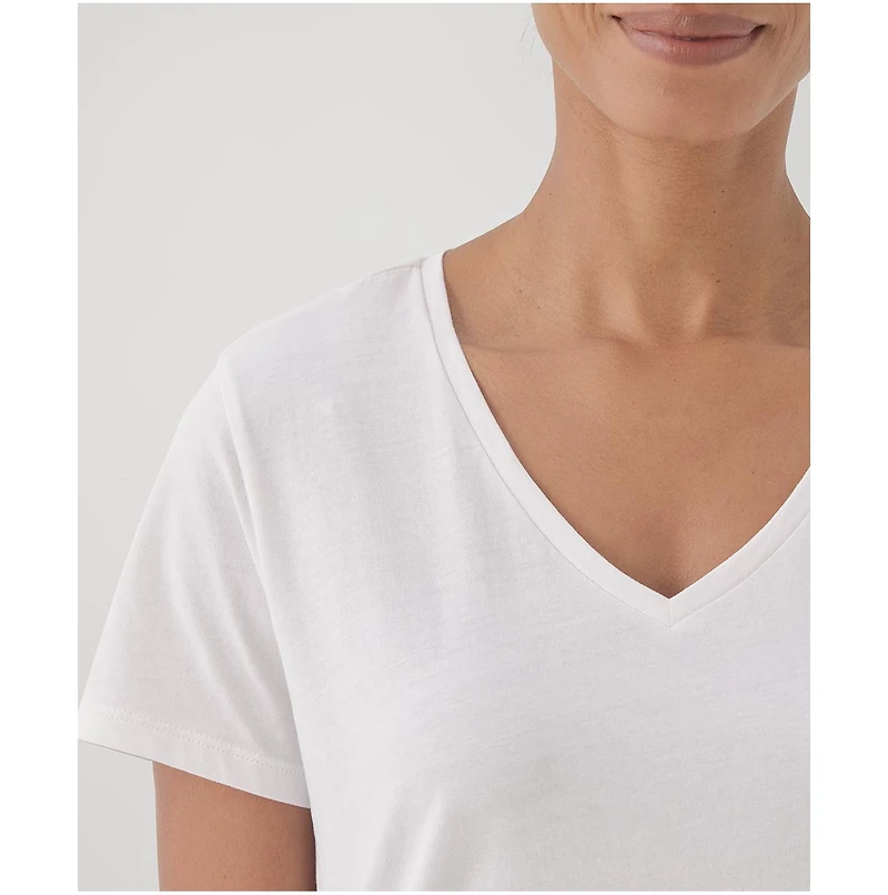 Pact Women's Softspun V-Neck Tee