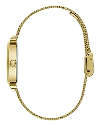 Guess Women's Analog Gold Tone Stainless Steel and Mesh Watch, 28mm