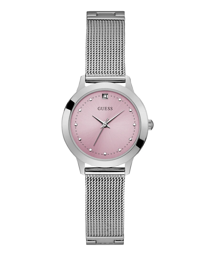 Guess Women's Analog Silver Tone Steel Watch