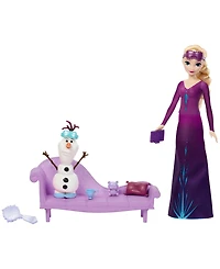 Disney Frozen Snow Dreams Elsa Doll, Olaf And Accessories