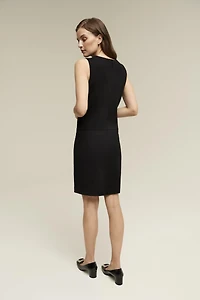 Isaac Mizrahi Women's Pocket Shift Dress Ponte
