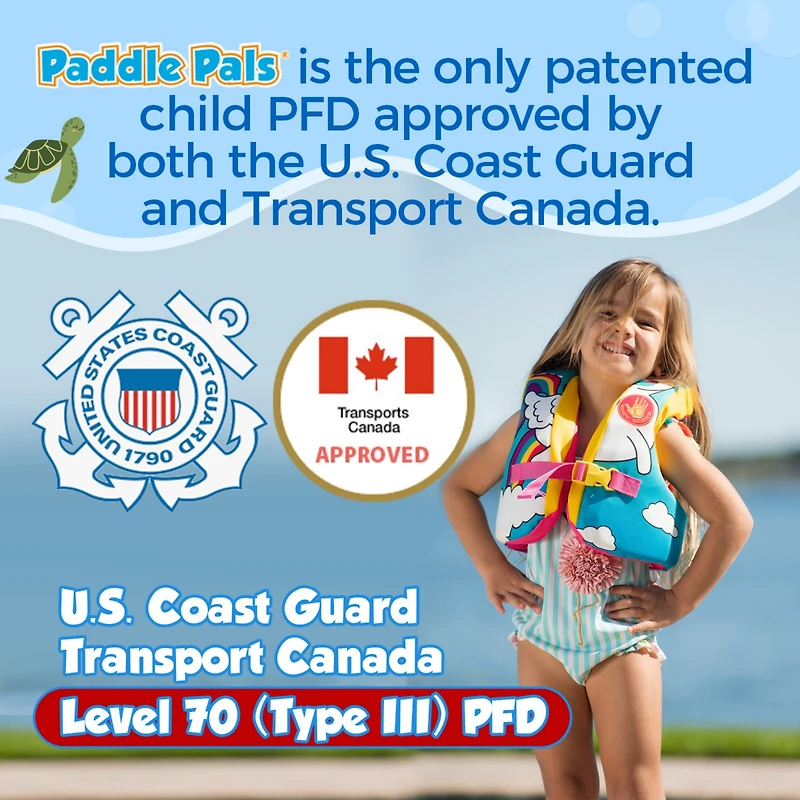 Body Glove Paddle Pals Splash Child Swim Vest, Toddler Floatie - Pfd Life Jacket for Kids