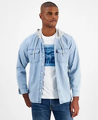 Levi's Men's Relaxed-Fit Hooded Denim Shirt Jacket