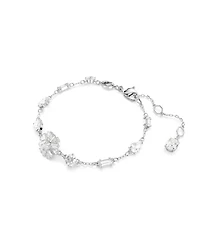 Swarovski Snowflake White Rhodium Plated Idyllia Bracelet