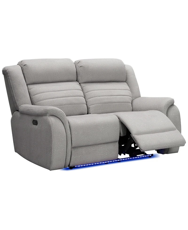 Abbyson Living 64" Power Fabric Reclining Loveseat