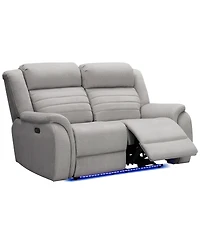 Abbyson Living 64" Power Fabric Reclining Loveseat