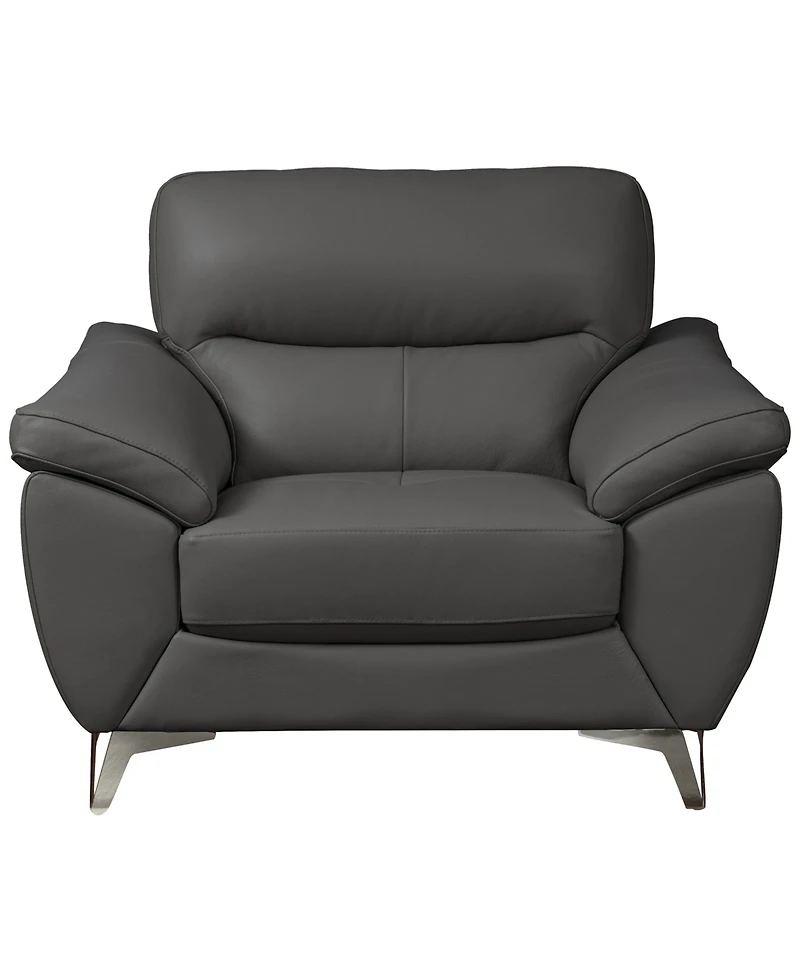 Abbyson Living 44" Top Grain Leather Chair