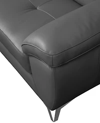 Abbyson Living 70" Top Grain Leather Loveseat
