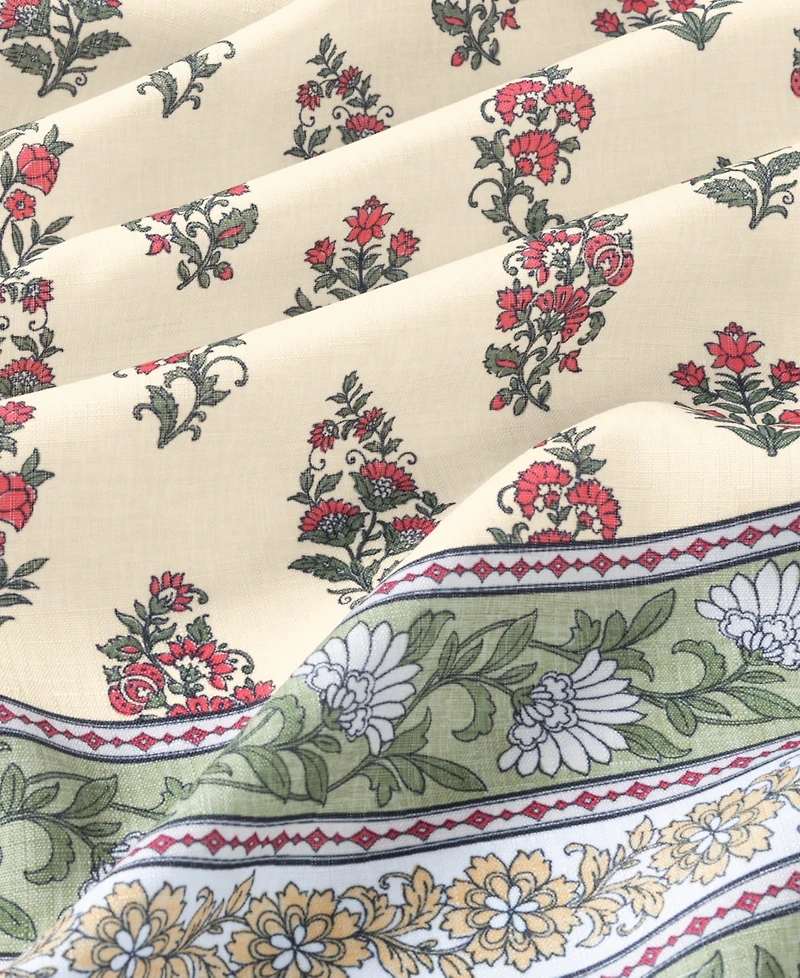 Elrene Nomad Harvest Block Print Rectangle Tablecloth