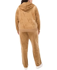 Vince Camuto Plus Velour Drawstring-Waist Straight-Leg Pants, Created for Macy's