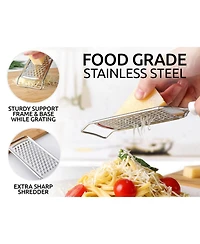 Professional Stainless Steel Flat Handheld Cheese Grater
