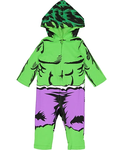 Marvel Toddler Boys Avengers Spider-Verse Spider-Man Venom Iron Man Zip Up Cosplay Coverall Newborn to