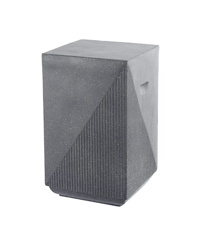 Jonathan Y Adrian 20.75" Contemporary Minimalist Square Indoor/Outdoor Accent Table, Pink Terrazzo