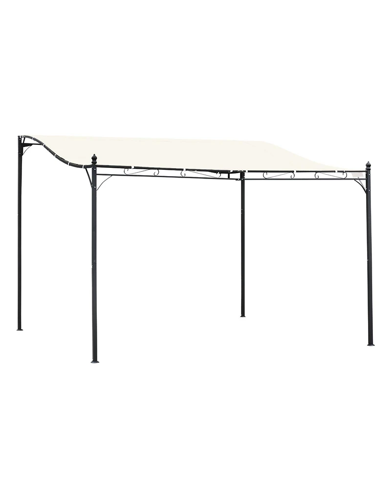Outsunny 10' x 13' Outdoor Pergola Gazebo, Canopy w/ Drain Holes,