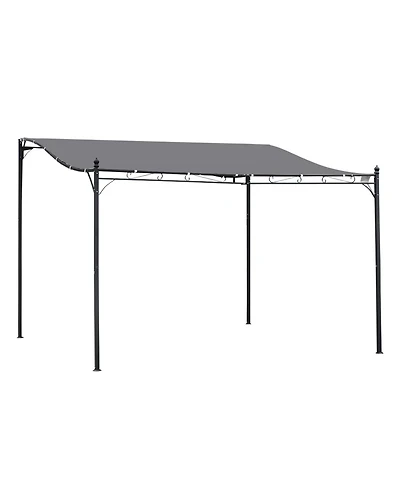 Outsunny 10' x 13' Outdoor Pergola Gazebo, Canopy w/ Drain Holes,
