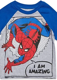 Avengers Little Boys Marvel Captain America Black Panther Iron Man Short Sleeve Graphic T-Shirt
