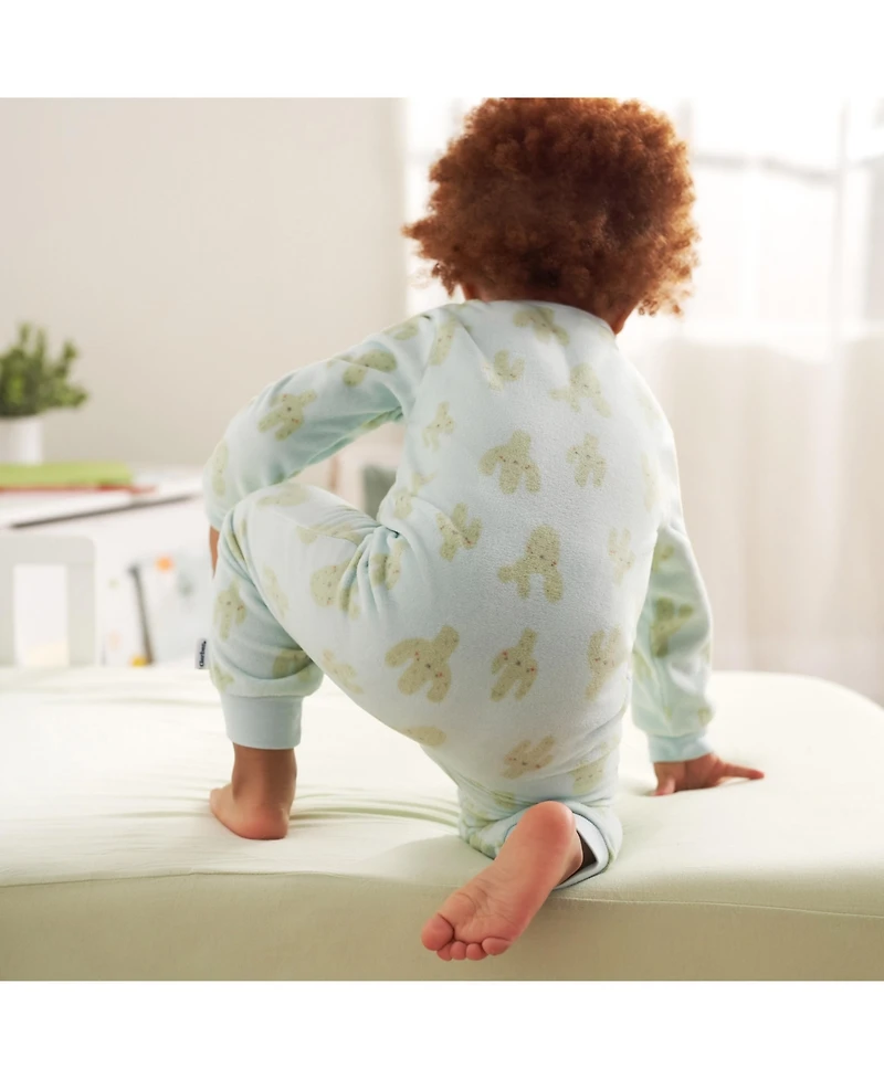 Gerber Baby Girls Baby Baby Footless Fleece Pajamas, 3-Pack