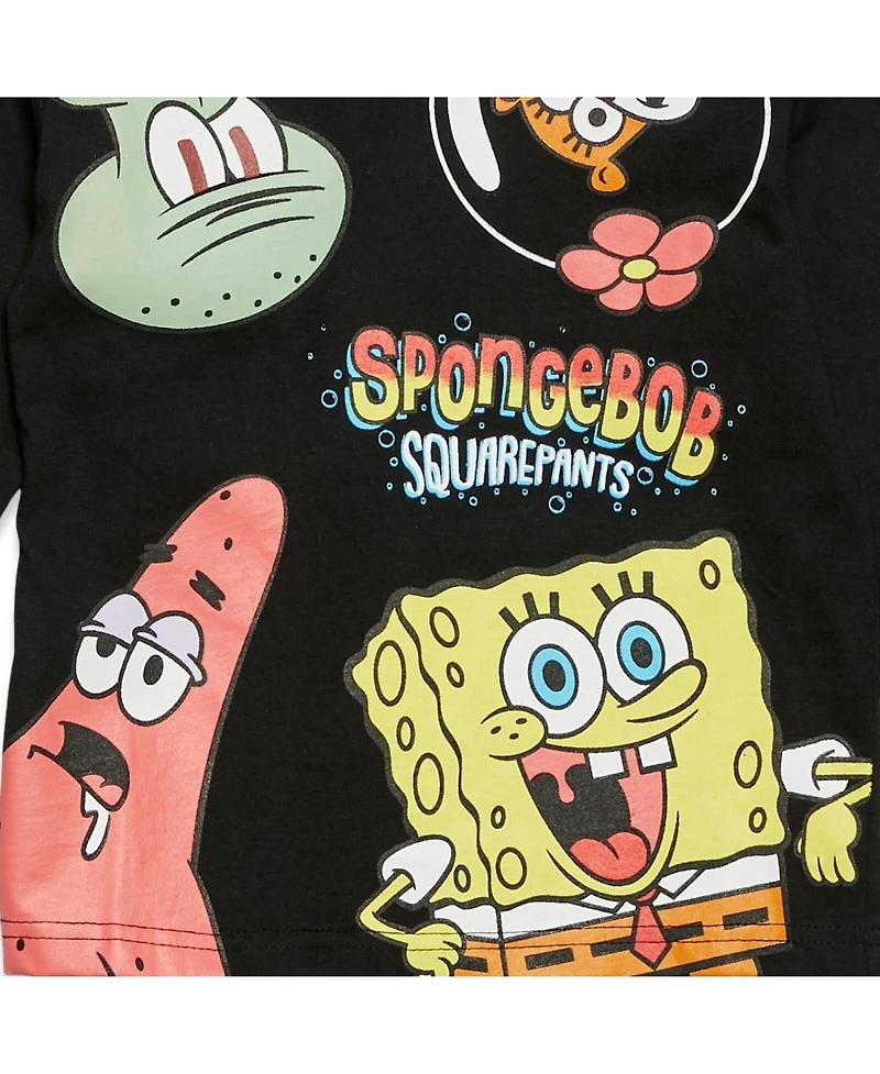 SpongeBob SquarePants Toddler Boys Patrick Squidward 2 Pack Long Sleeve T-Shirts to