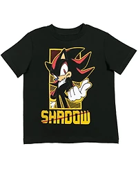 Sega Boys Tails Sonic The Hedgehog Knuckles Shadow 3 Pack Graphic T-Shirts to