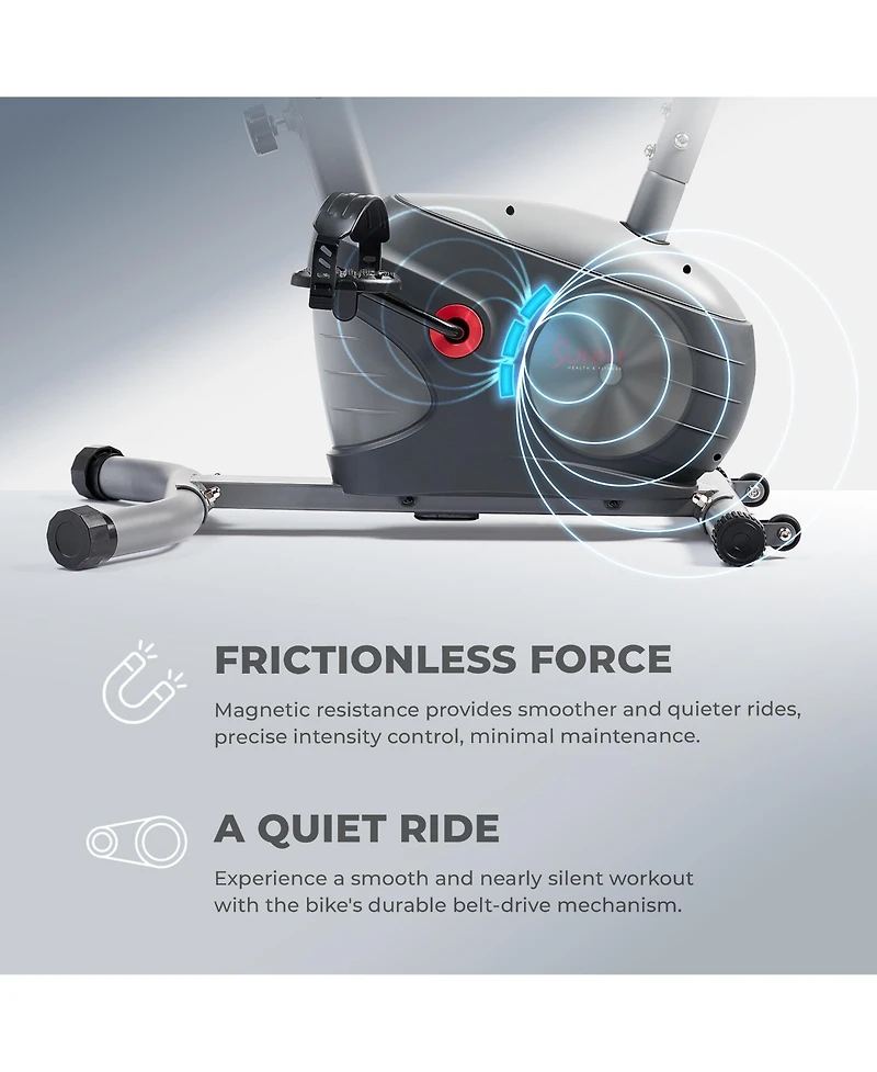 Sunny Health & Fitness Performance Smart Upright Exercise Bike