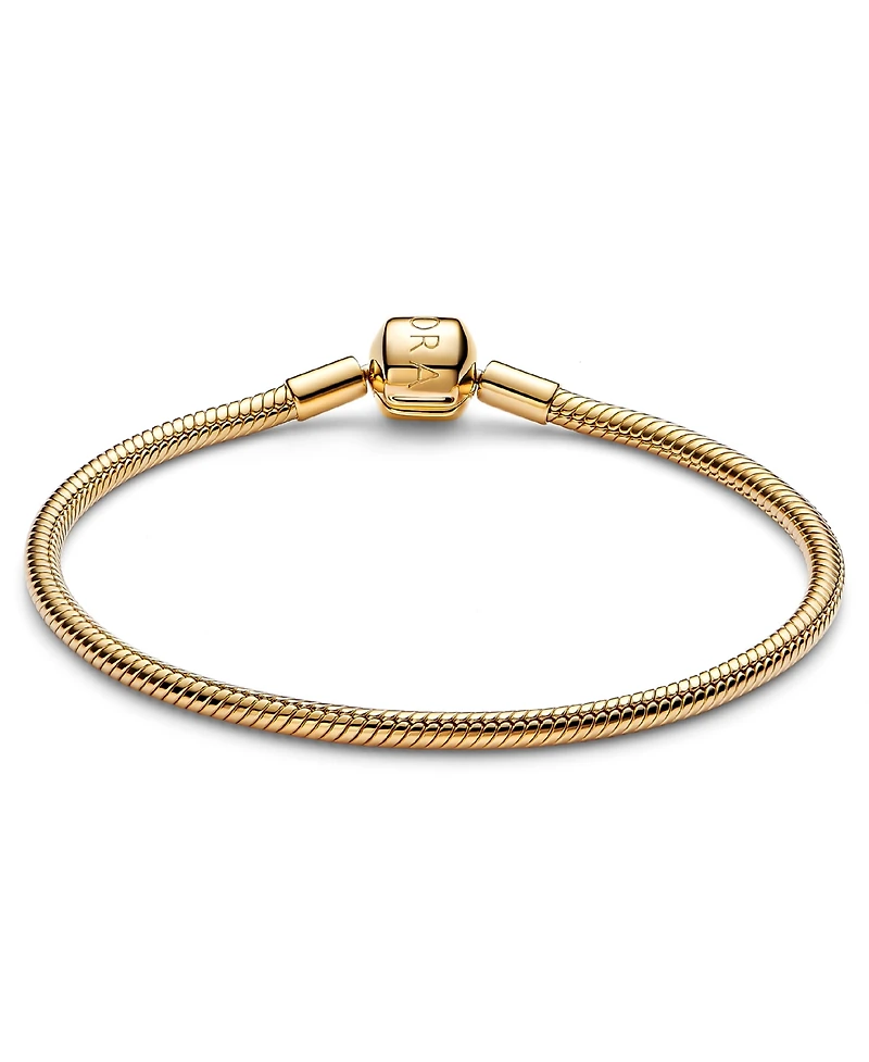 Pandora 14K Gold-Plated Barrel Clasp Snake Chain Bracelet