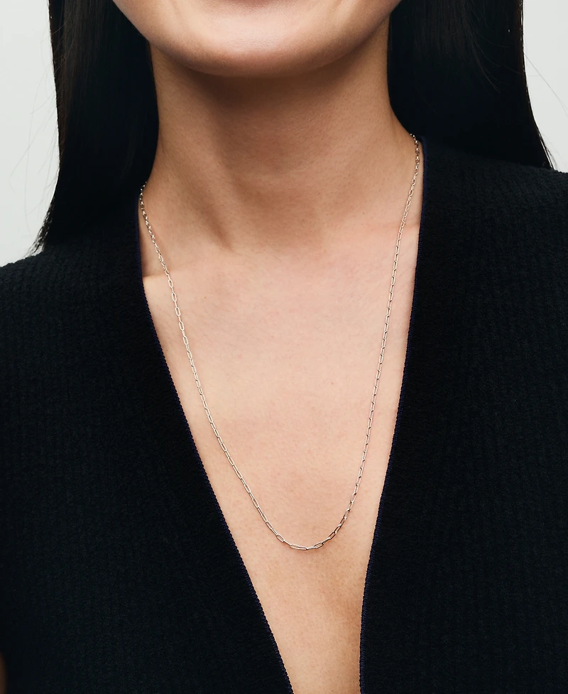 Pandora Sterling Silver Elongated Link Chain Necklace