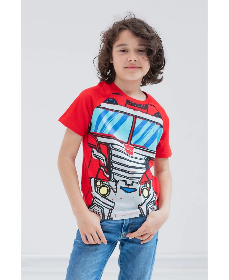Transformers Toddler Boys Bumblebee Optimus Prime Megatron 3 Pack T-Shirts to