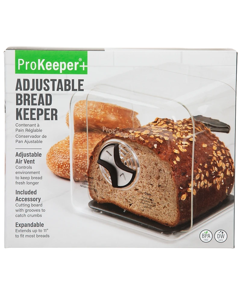 Prepworks Prokeeper+ Adjustable Expandable Bread Keeper