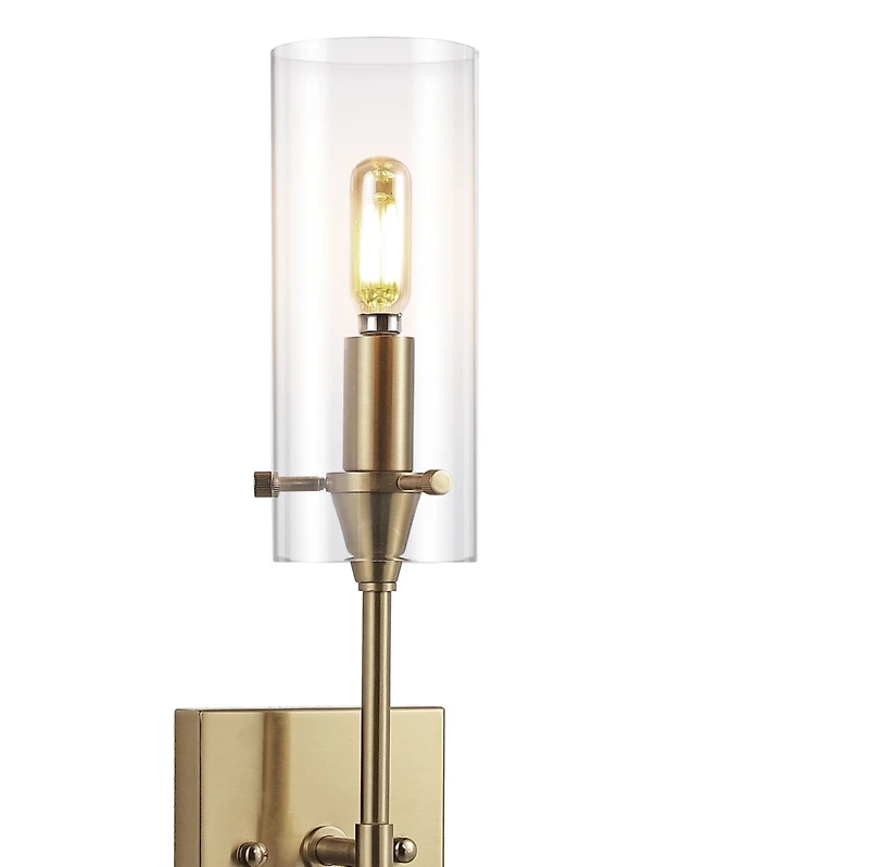 Jonathan Y Cato Bohemian Farmhouse Iron/Glass Led Vanity