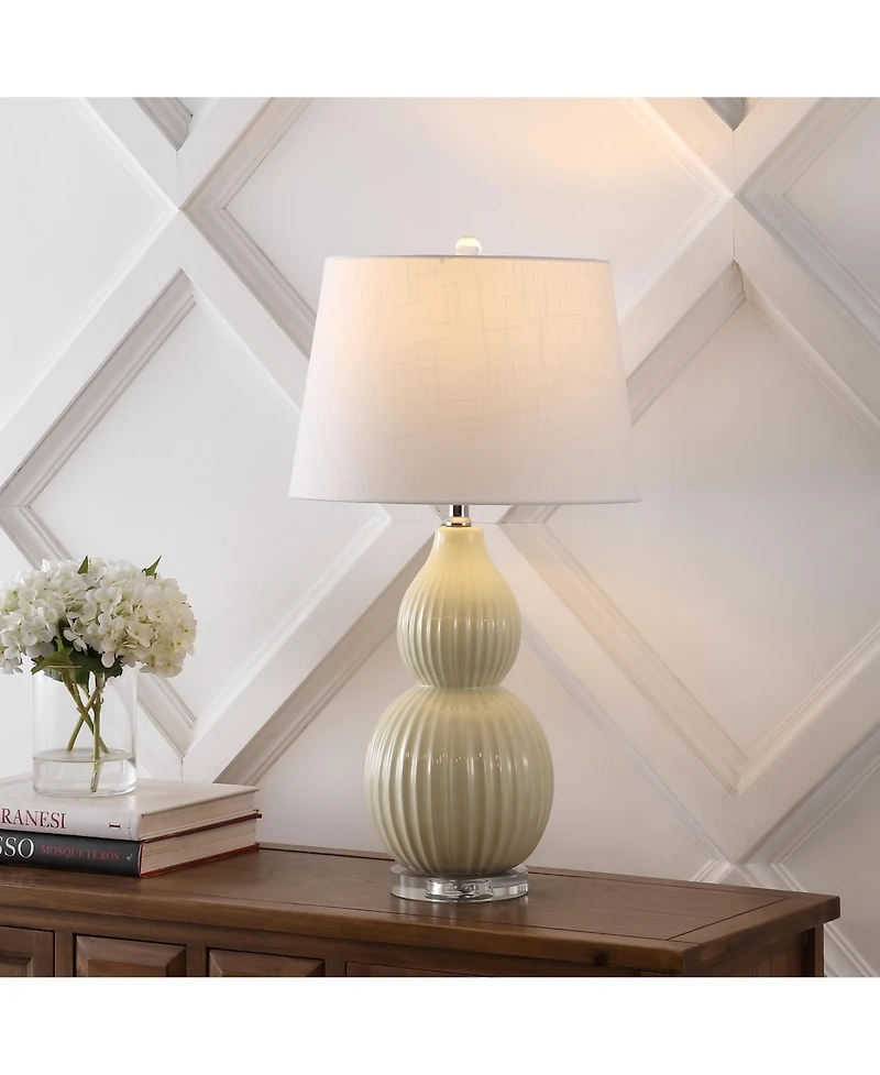 Jonathan Y Thatcher Ceramic Led Table Lamp